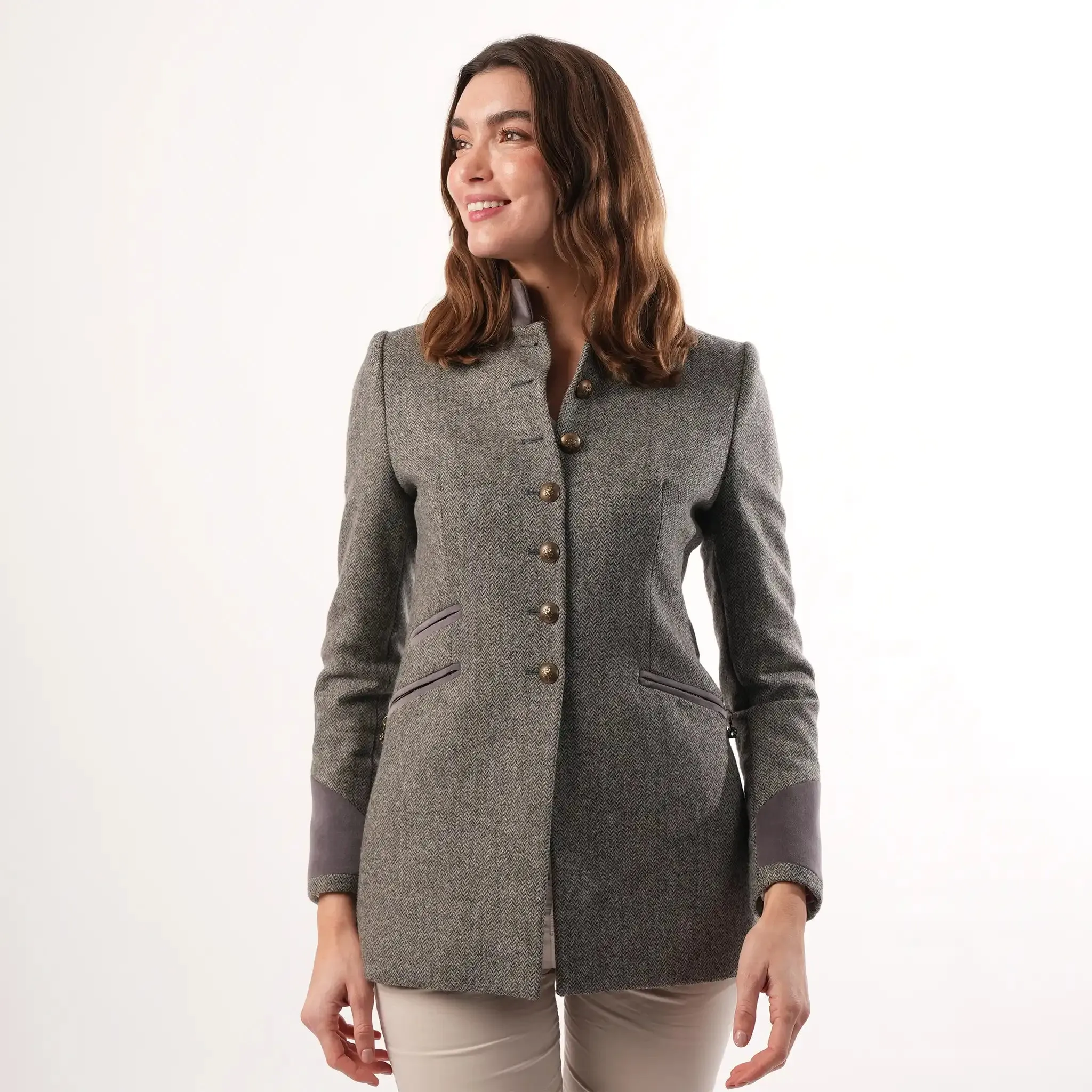 Knightsbridge Mist Wool Jacket sold by Welligogs product image thumbnail 2