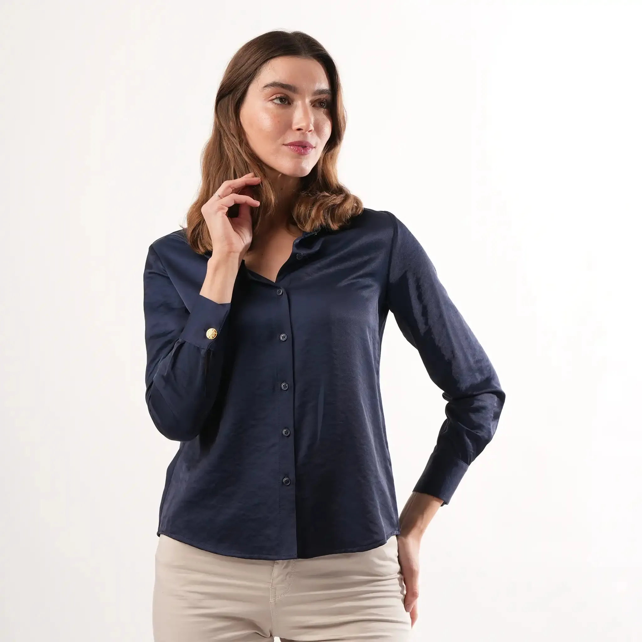 Selsey Navy Blouse sold by Welligogs