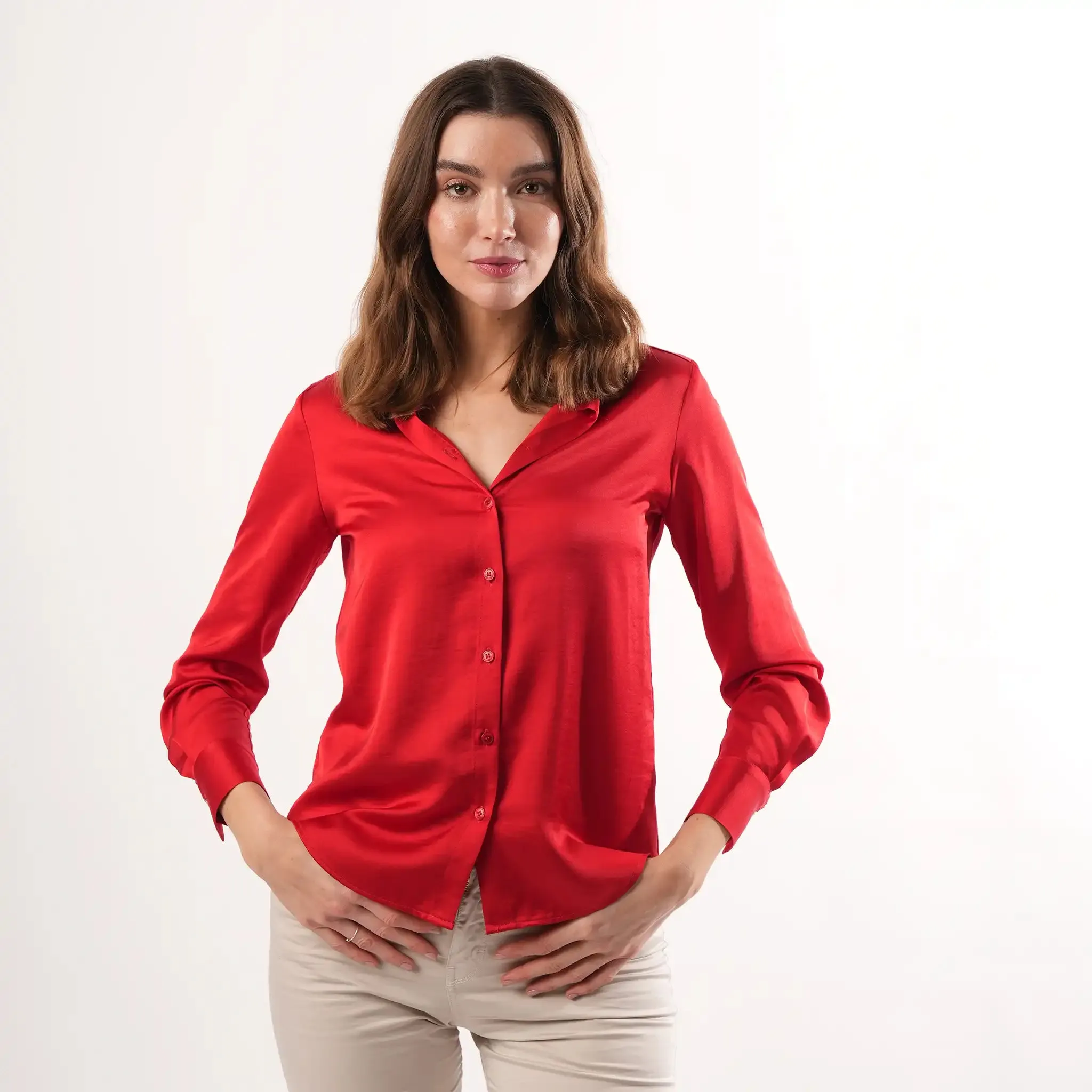 Selsey Red Blouse sold by Welligogs