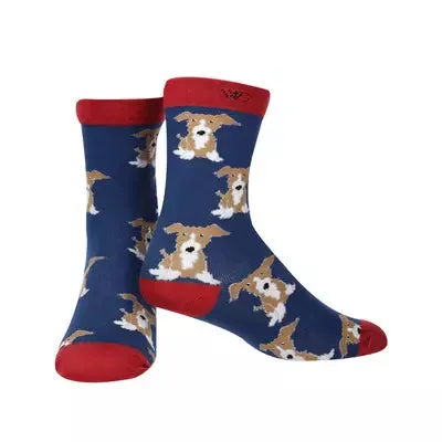 Men's Bamboo Puppy Socks sold by Welligogs