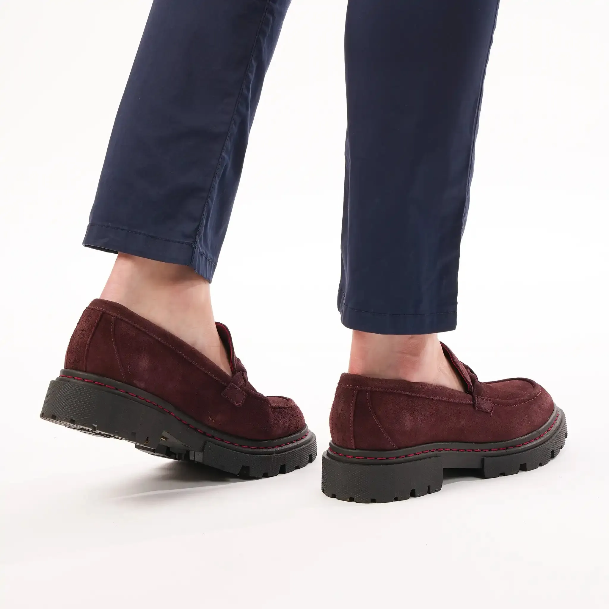 Hackney Mahogany Suede Loafers sold by Welligogs product image thumbnail 2