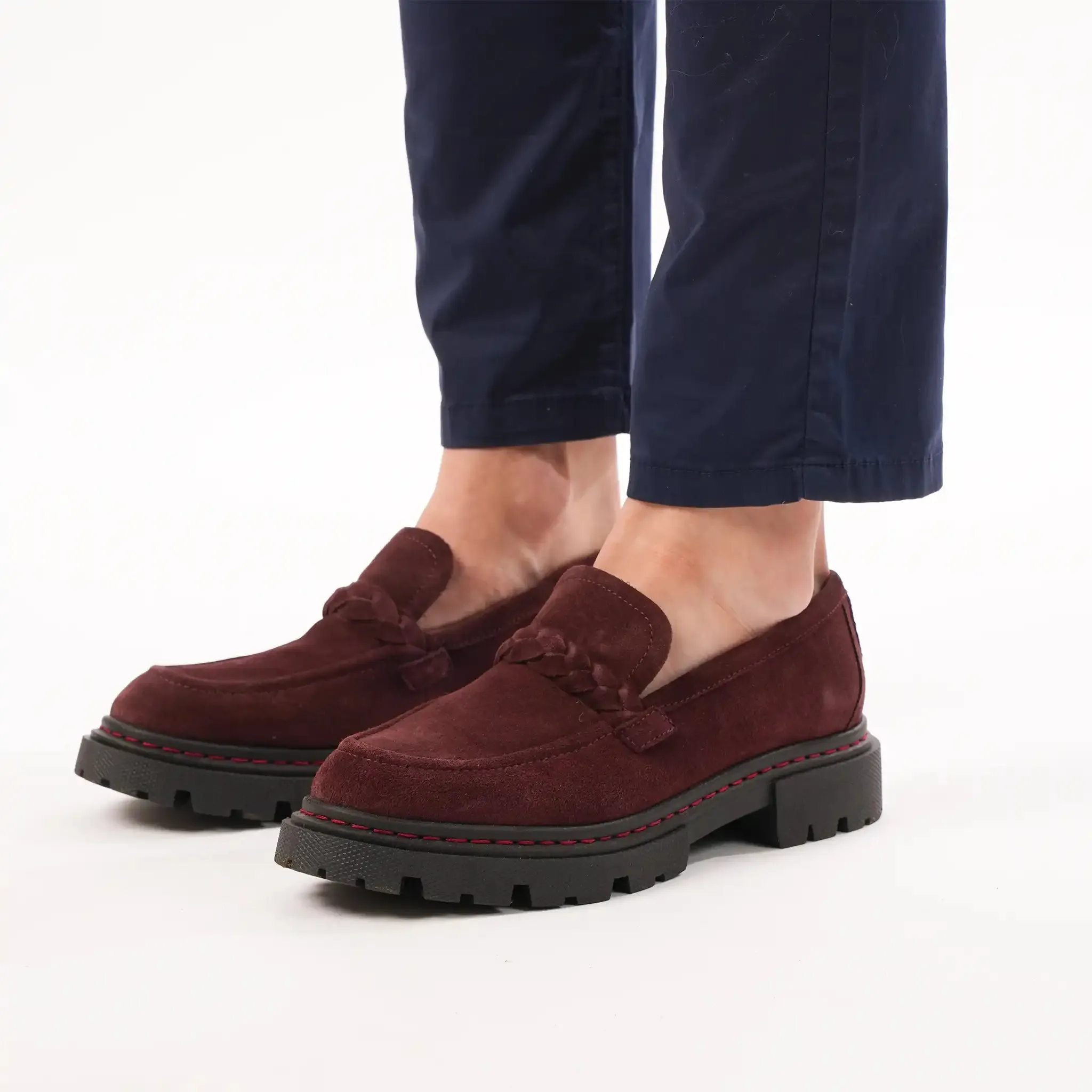 Hackney Mahogany Suede Loafers sold by Welligogs product image thumbnail 3
