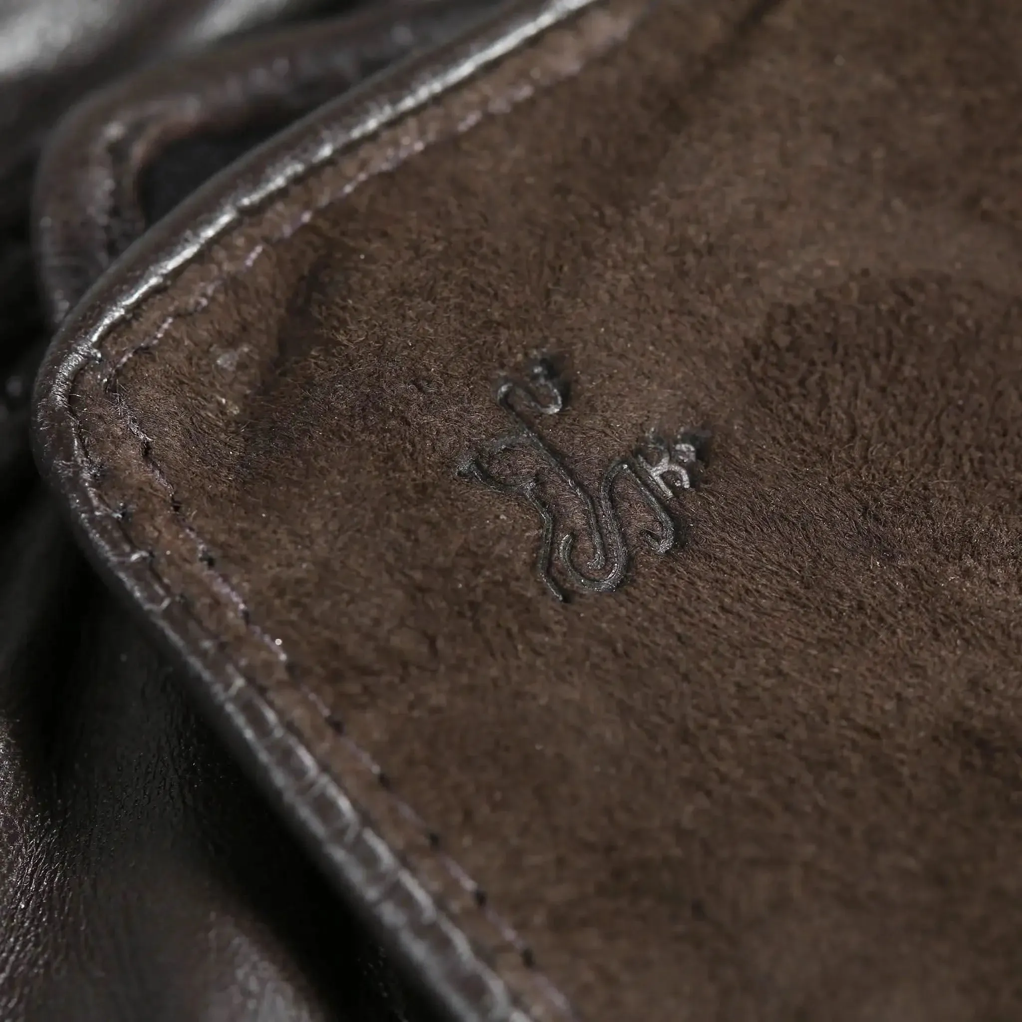 Leather & Suede Chocolate Driving Gloves sold by Welligogs product image thumbnail 5