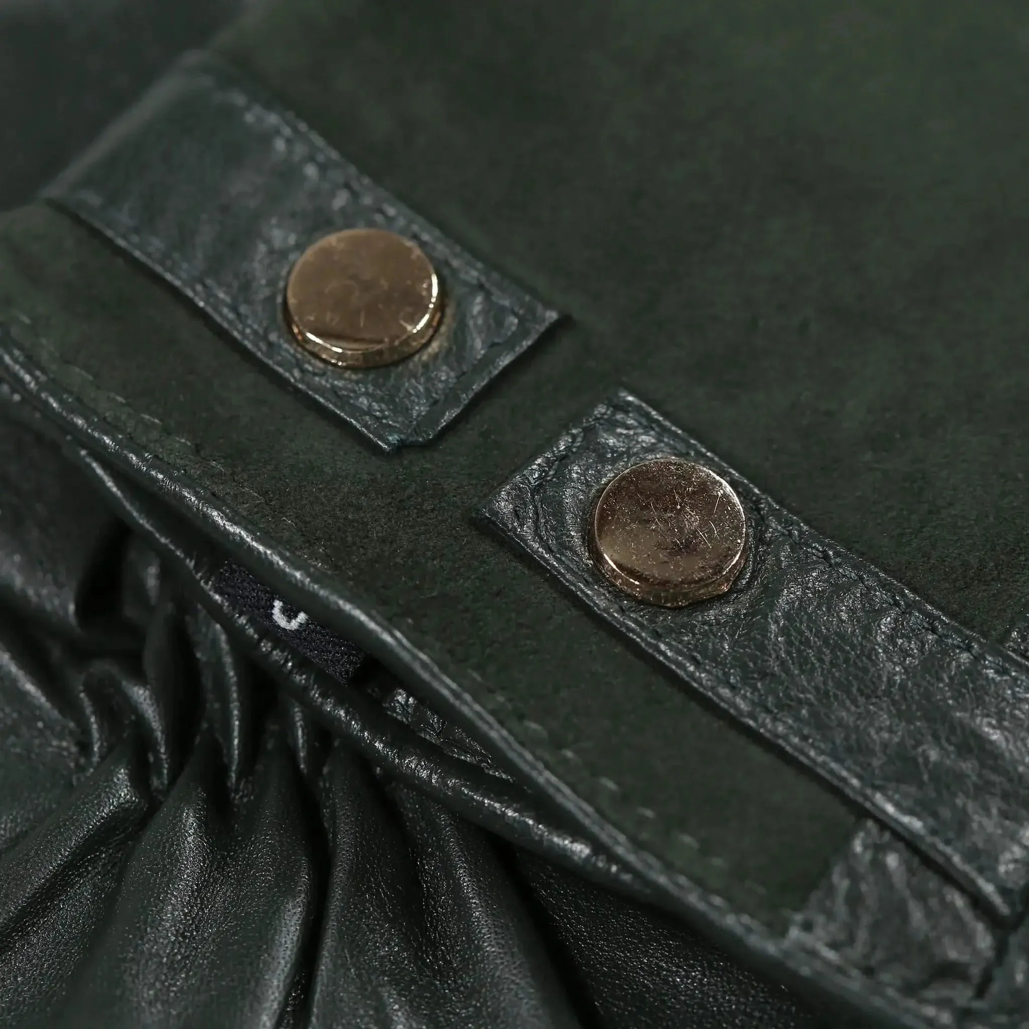 Leather & Suede Racing Green Gloves sold by Welligogs product image thumbnail 3