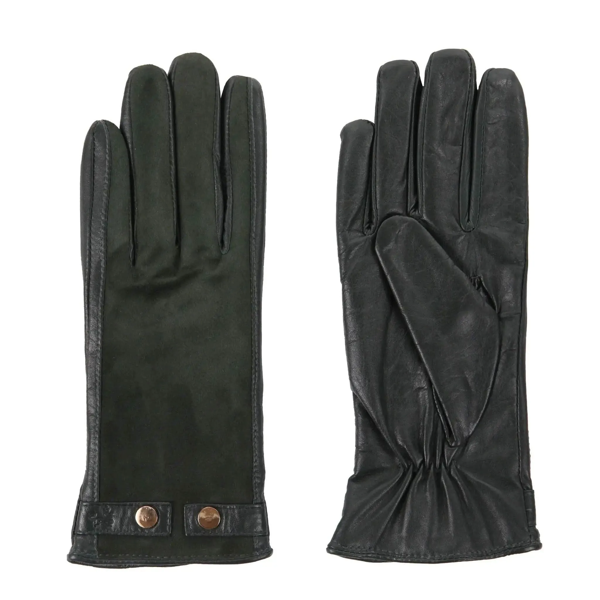 Leather & Suede Racing Green Gloves sold by Welligogs