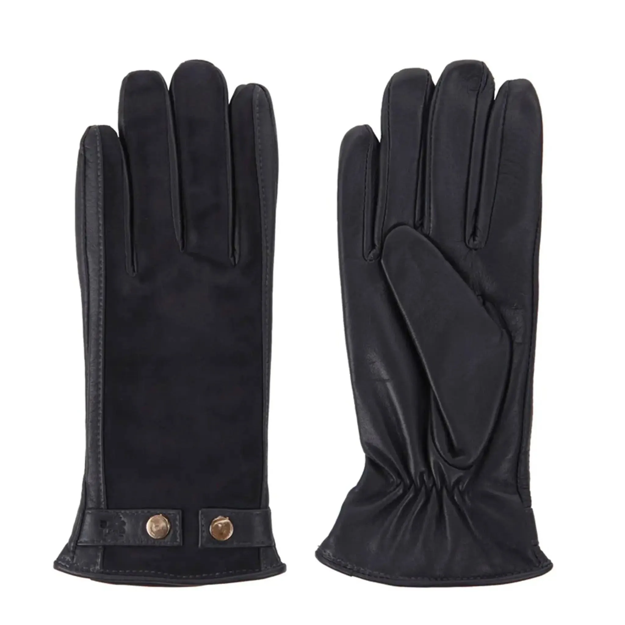 Leather & Suede Navy Gloves sold by Welligogs