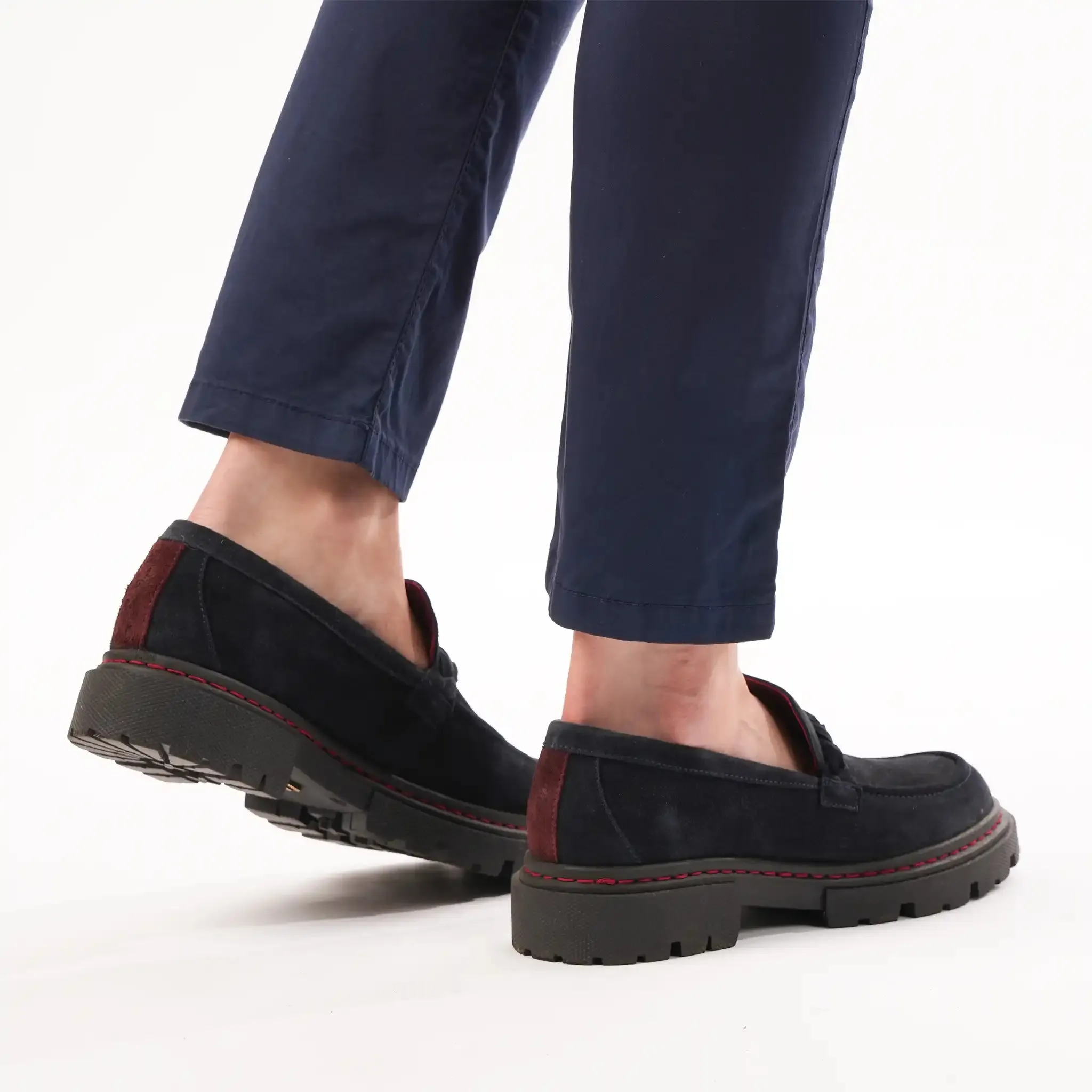 Hackney Navy Suede Loafers sold by Welligogs product image thumbnail 2