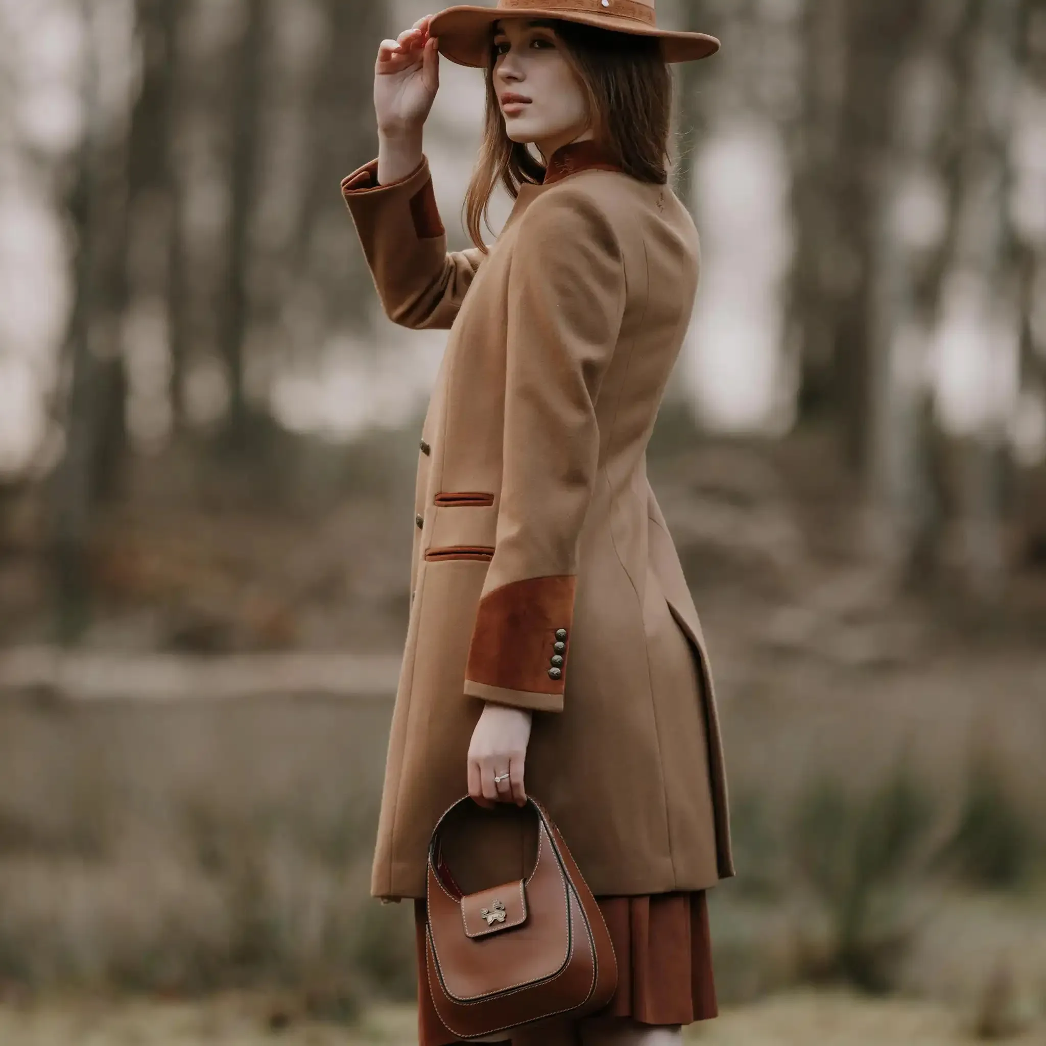 Oxford Camel Wool Coat sold by Welligogs product image thumbnail 2