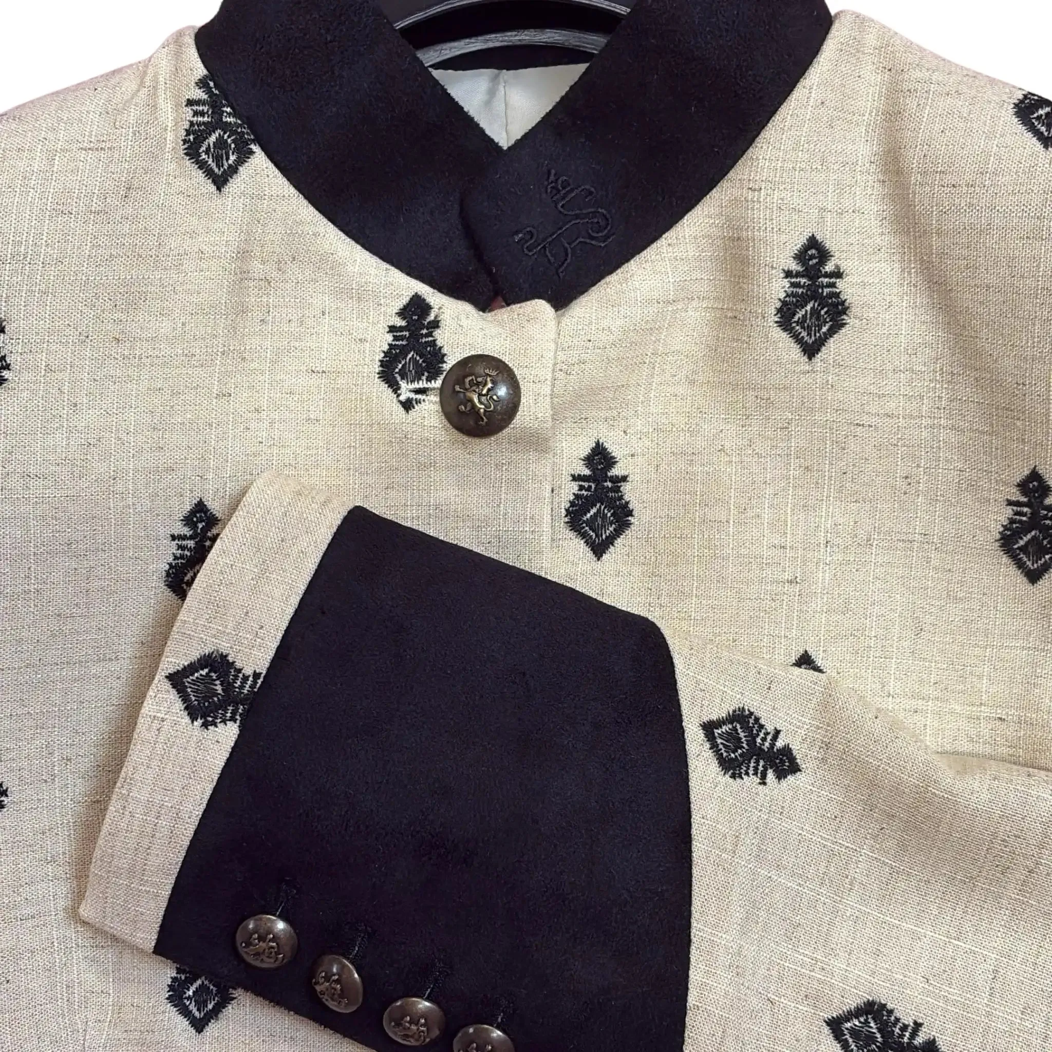 Henley Embroidered Jacket sold by Welligogs product image thumbnail 4