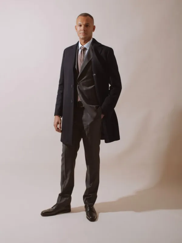 William David Cashmere Blend Overcoat sold by Coes