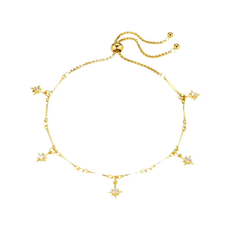 Orelia Jewellery Crystal Starburst Multi Charm Silder Bracelet sold by Coes