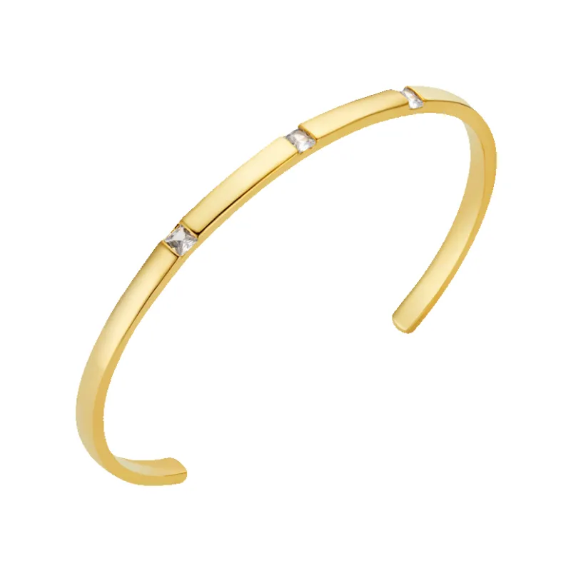 Orelia Jewellery Crystal Set Open Bangle made by Coes