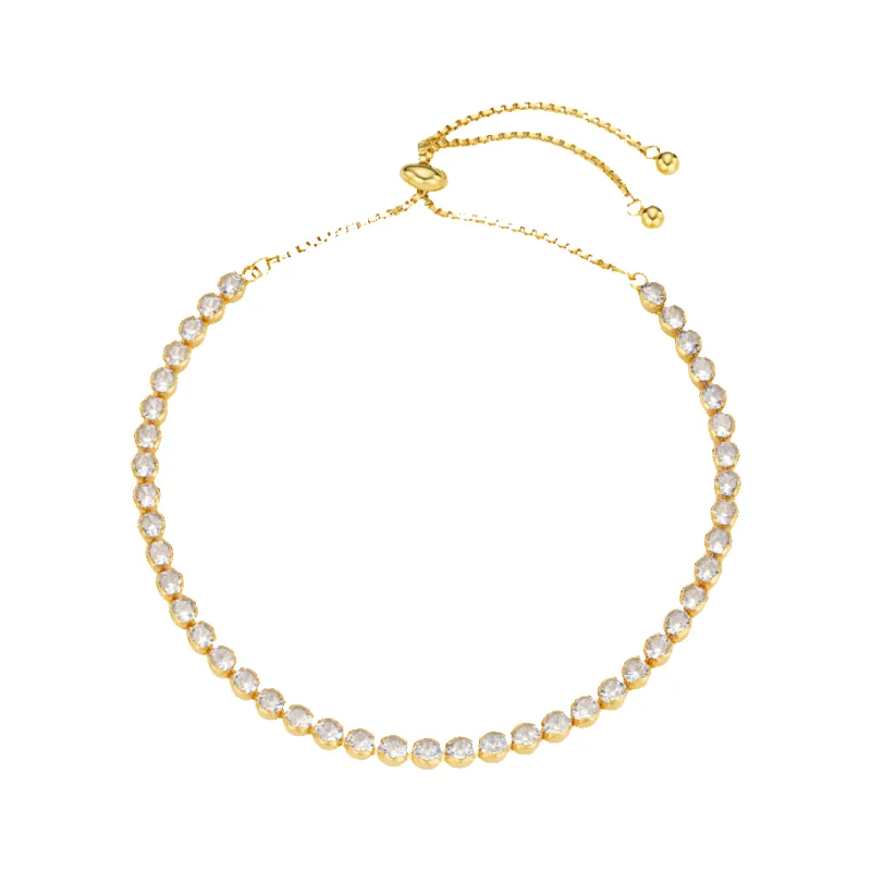 Orelia Jewellery Crystal Tennis Slider Bracelet made by Coes