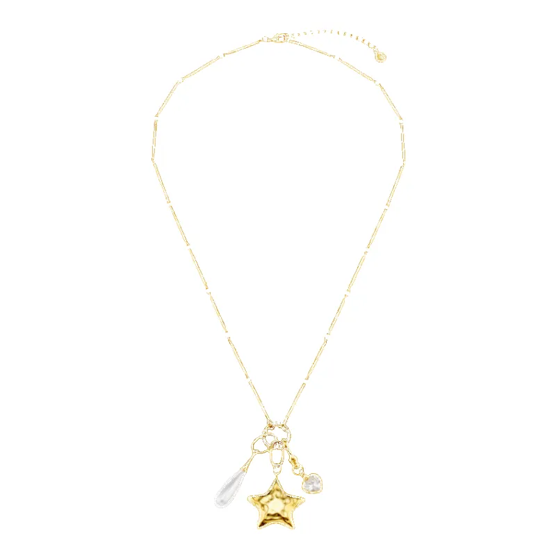 Orelia Jewellery Mixed Charm Long Cluster Necklace 22" sold by Coes