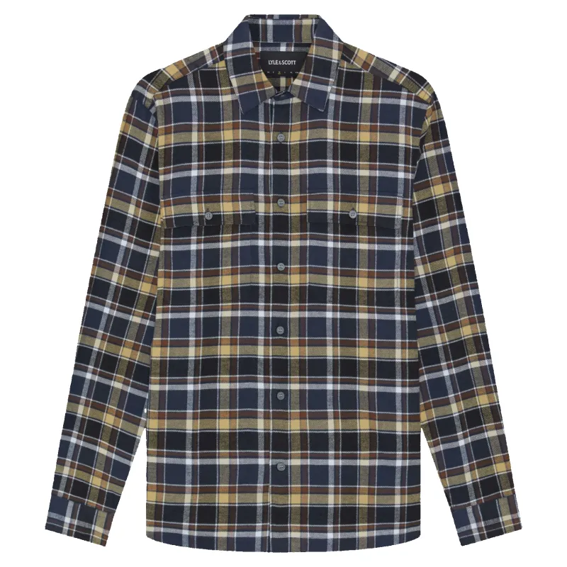 Lyle & Scott Brushed Cotton Check Shirt sold by Coes