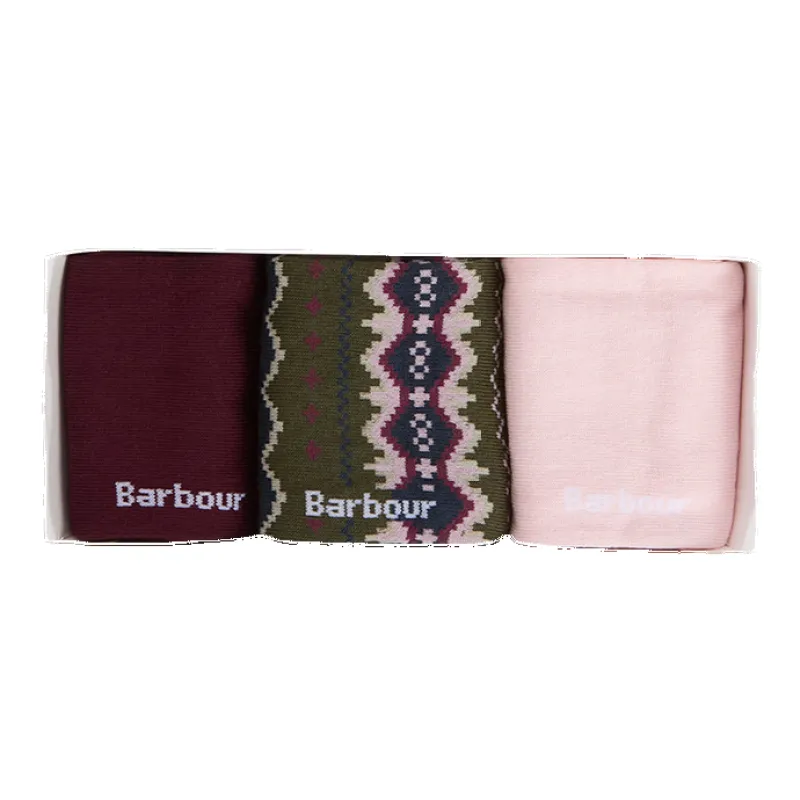 Barbour Helen Fair Isle Sock Gift Set sold by Coes