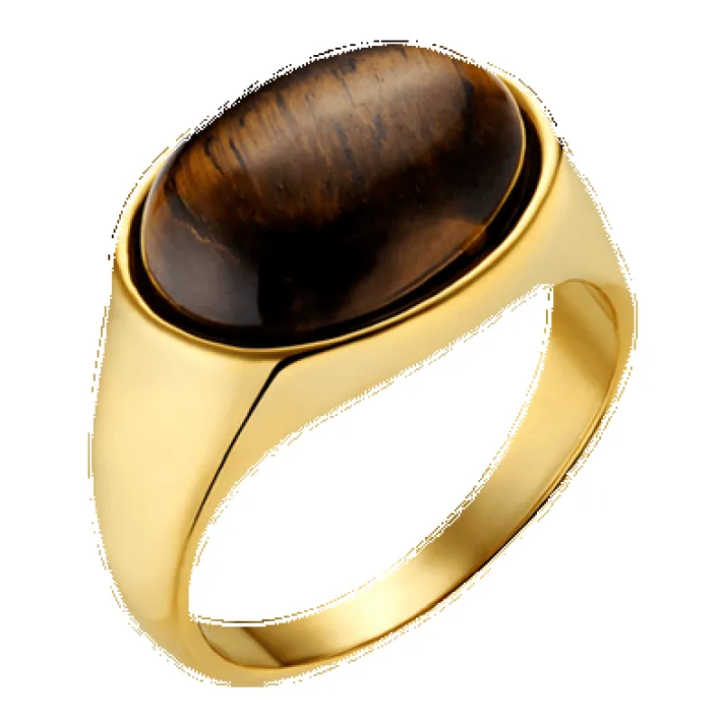 Orelia Jewellery Semi Precious Tigers Eye Statement Ring sold by Coes