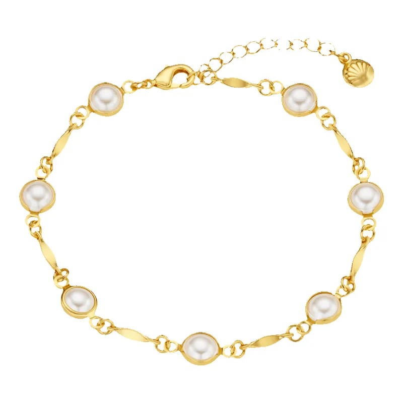 Orelia Jewellery Pearl & Bar Chain Bracelet sold by Coes