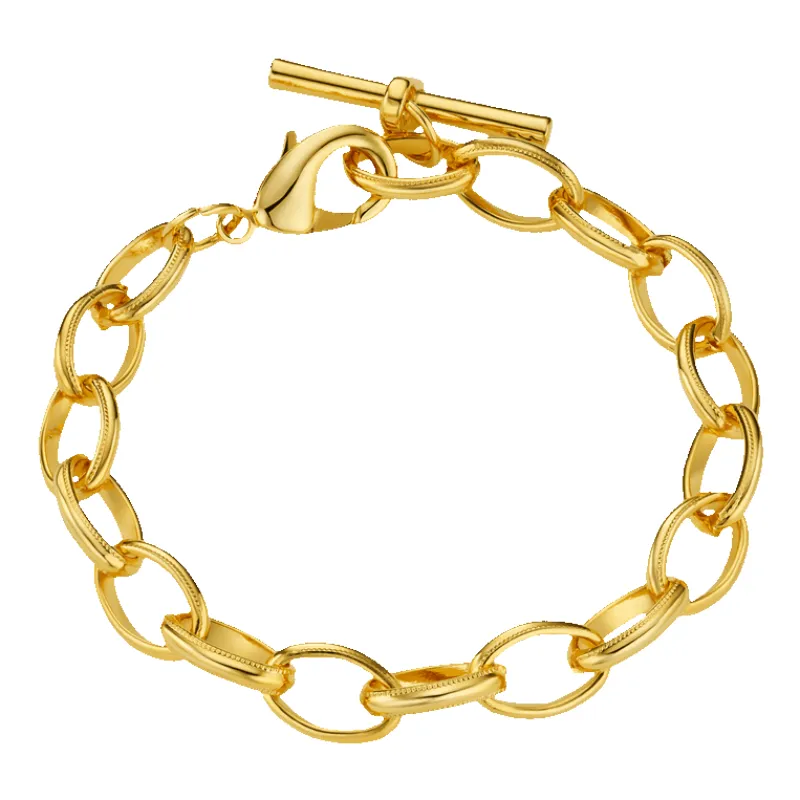 Orelia Jewellery Oval Link T-bar Drop Bracelet sold by Coes