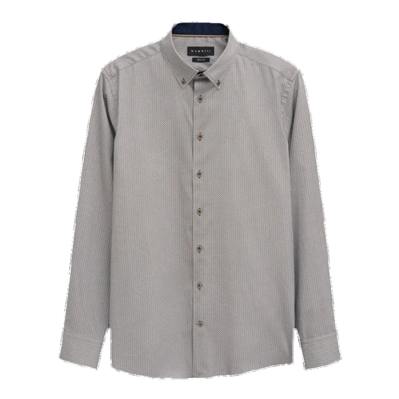 Bugatti Circle Print Long Sleeve Shirt sold by Coes