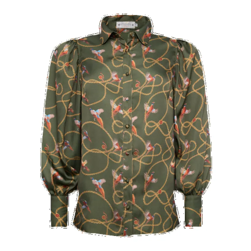 Holland Cooper Isla Satin Shirt made by Holland Cooper