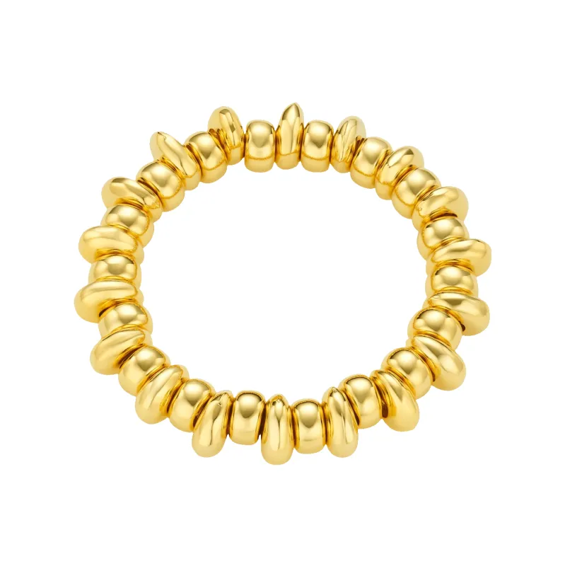 Orelia Jewellery Polished Metal Nugget Stretch Bracelet sold by Coes