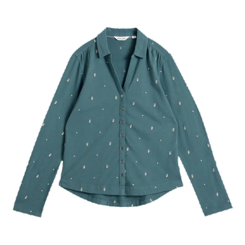 White Stuff Annie Embroided Jersey Shirt sold by Coes