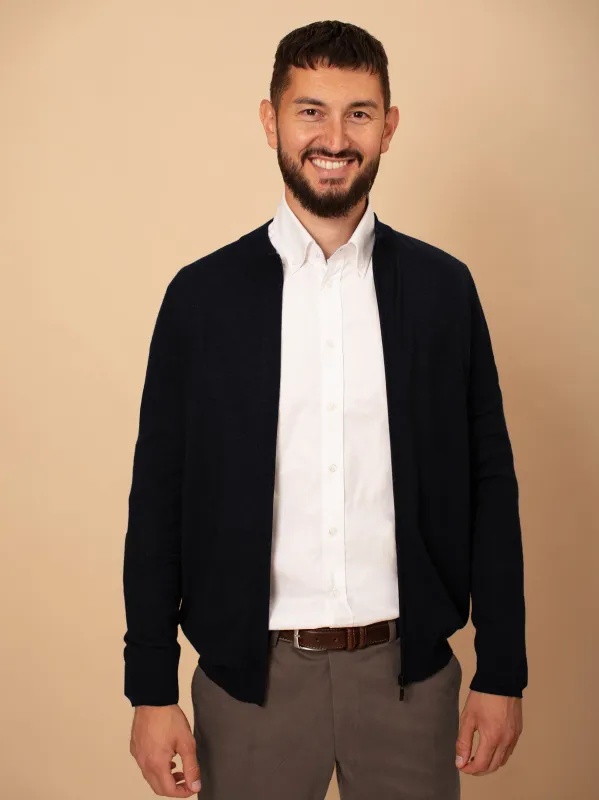 William David Cardigan made by Coes