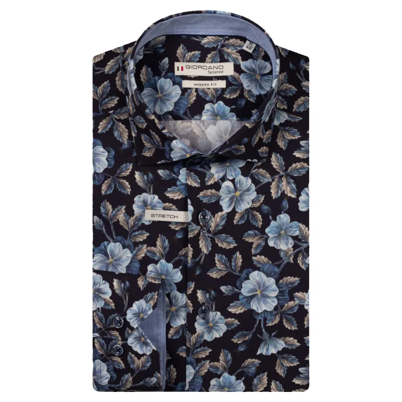 Giordano Floral Print Shirt Made With Liberty Fabric made by Coes