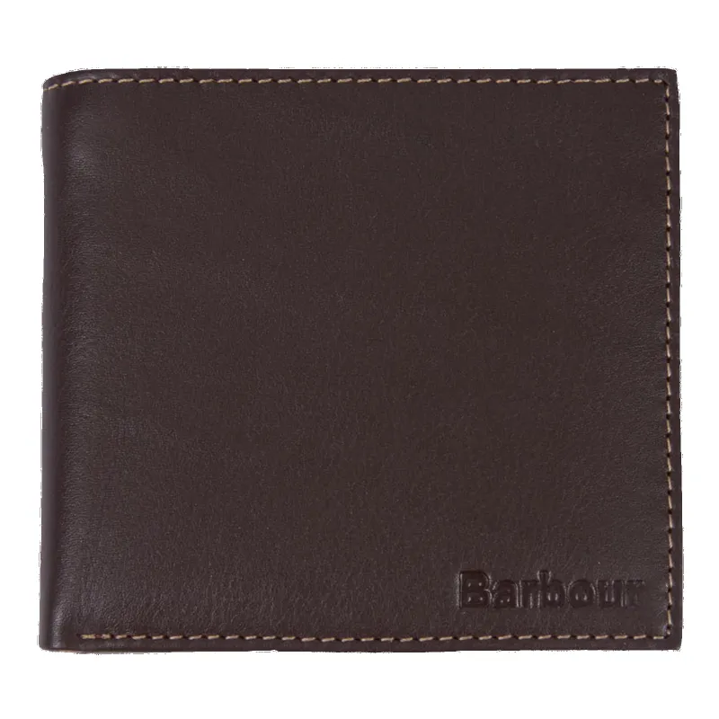 Barbour Elvington Leather Billfold Coin Wallet sold by Coes