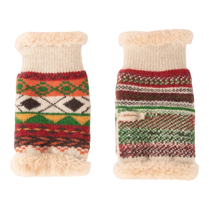 Powder Kayla Fair Isle Wrist Warmers sold by Coes