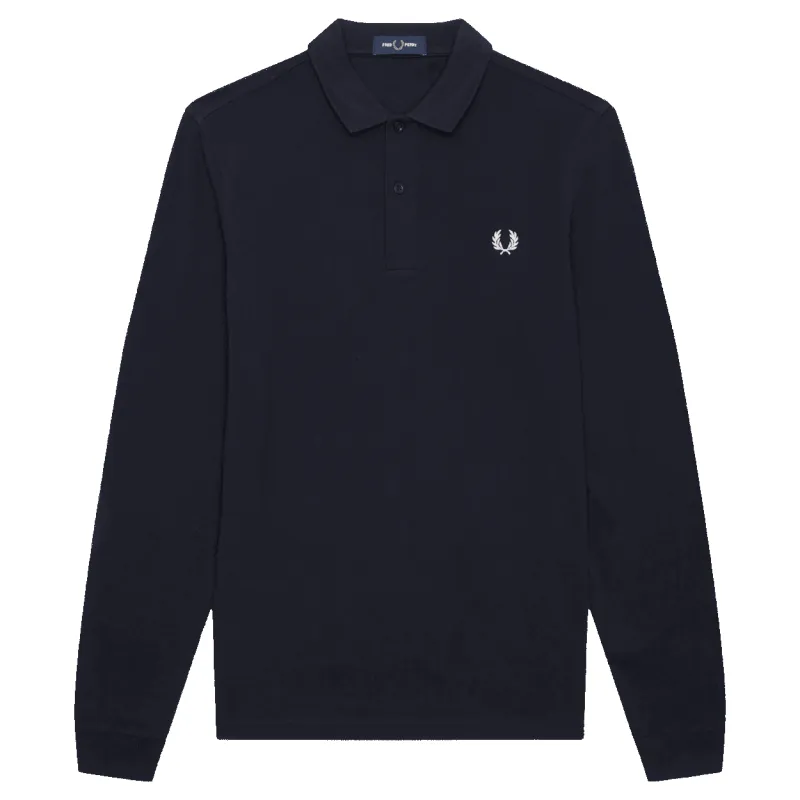 Fred Perry Long Sleeve Plain Polo Shirt sold by Coes