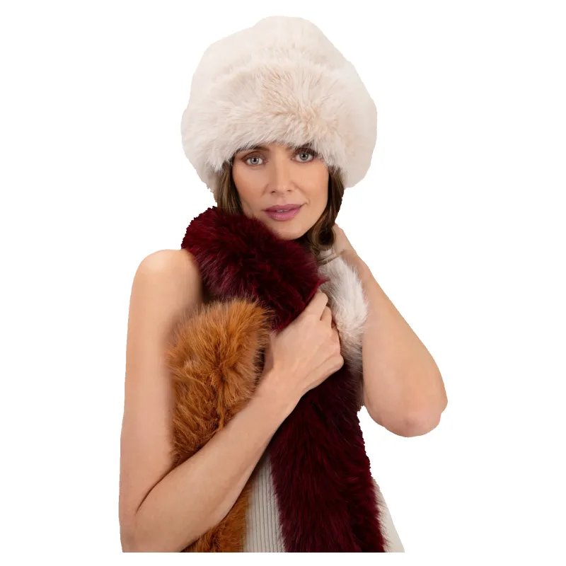 Powder Elsa 3-tone Faux Fur Scarf sold by Coes