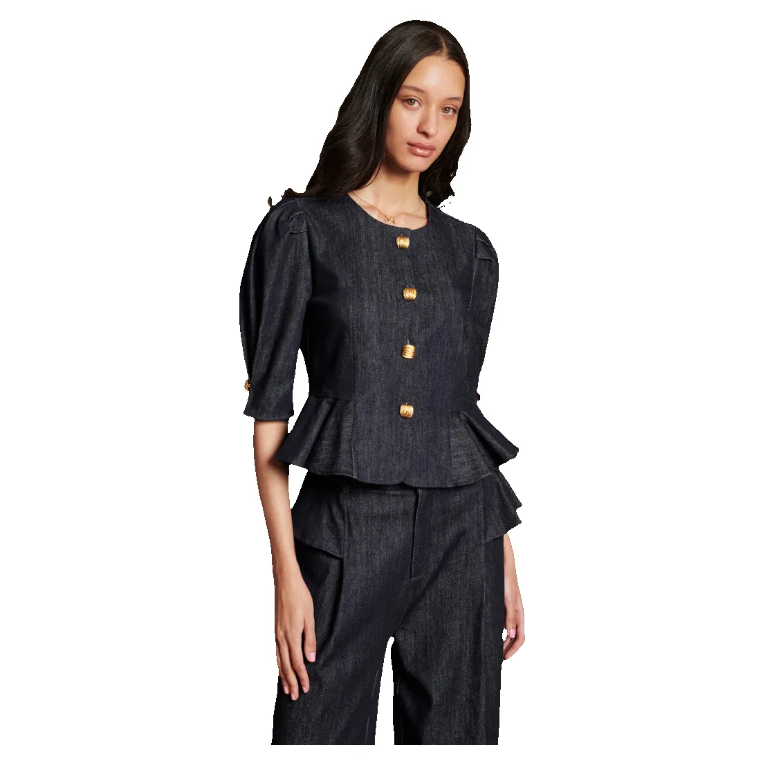 Sister Jane Curio Denim Top sold by Coes