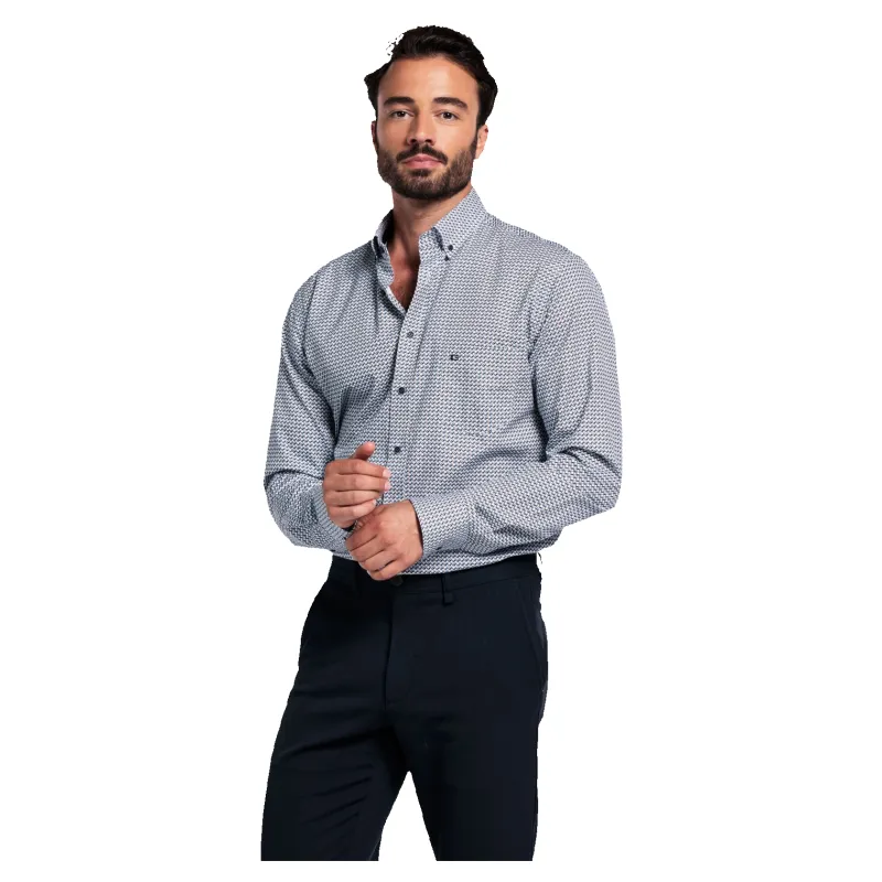 Giordano Long Sleeve Button Down Graphic Print Shirt sold by Coes