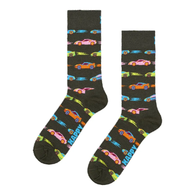 Happy Socks Car Stripe Socks sold by Coes