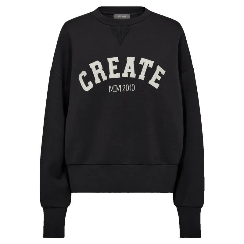 Mos Mosh Celli O-Neck Long Sleeve Sweatshirt made by Coes