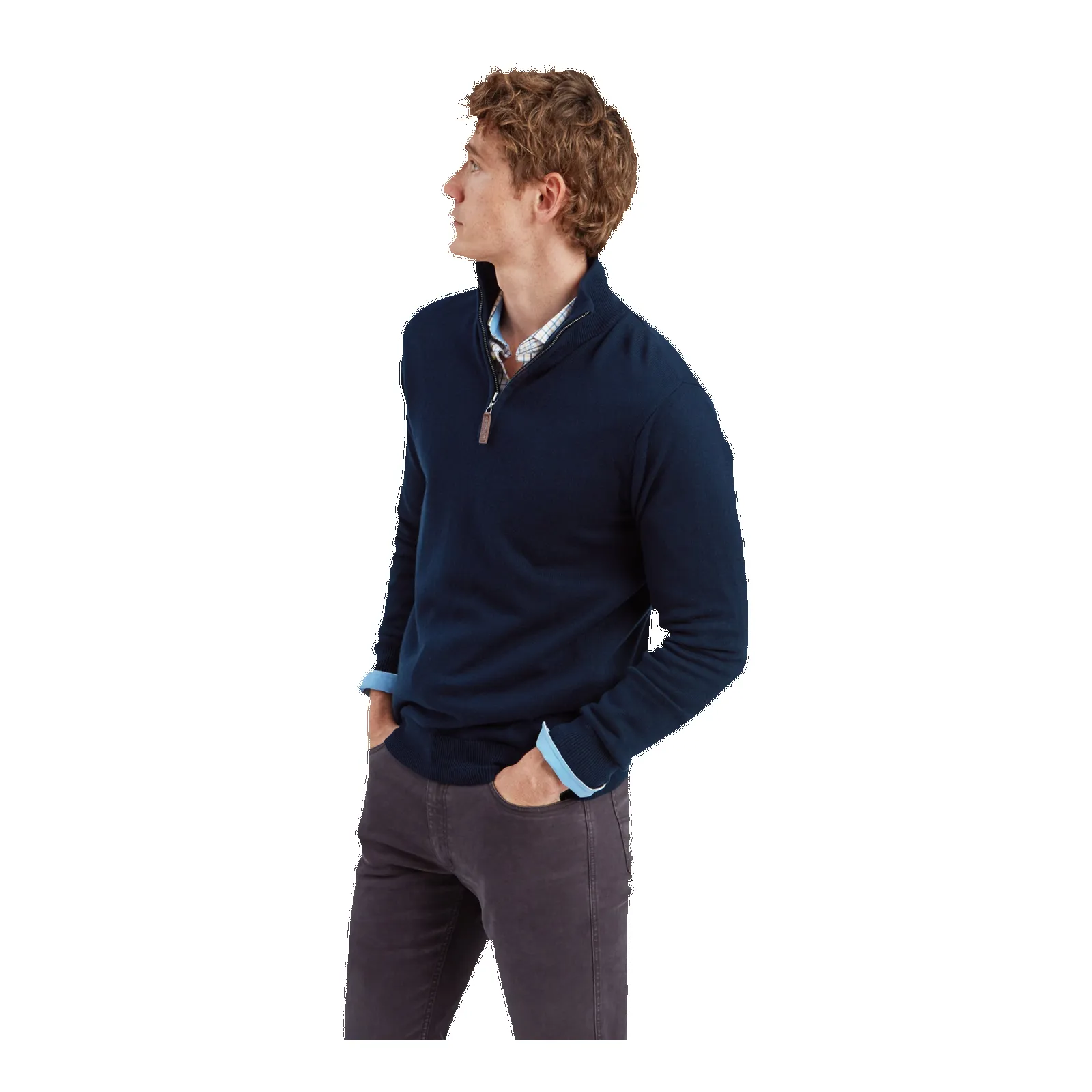 Schoffel Calton Cotton Cashmere 1/4 Zip Jumper sold by Coes product image thumbnail 3