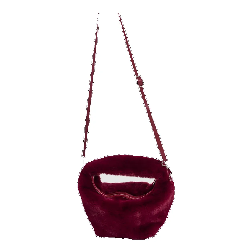 Rino & Pelle Cheryl Small Faux Fur Crossbody Bag sold by Coes