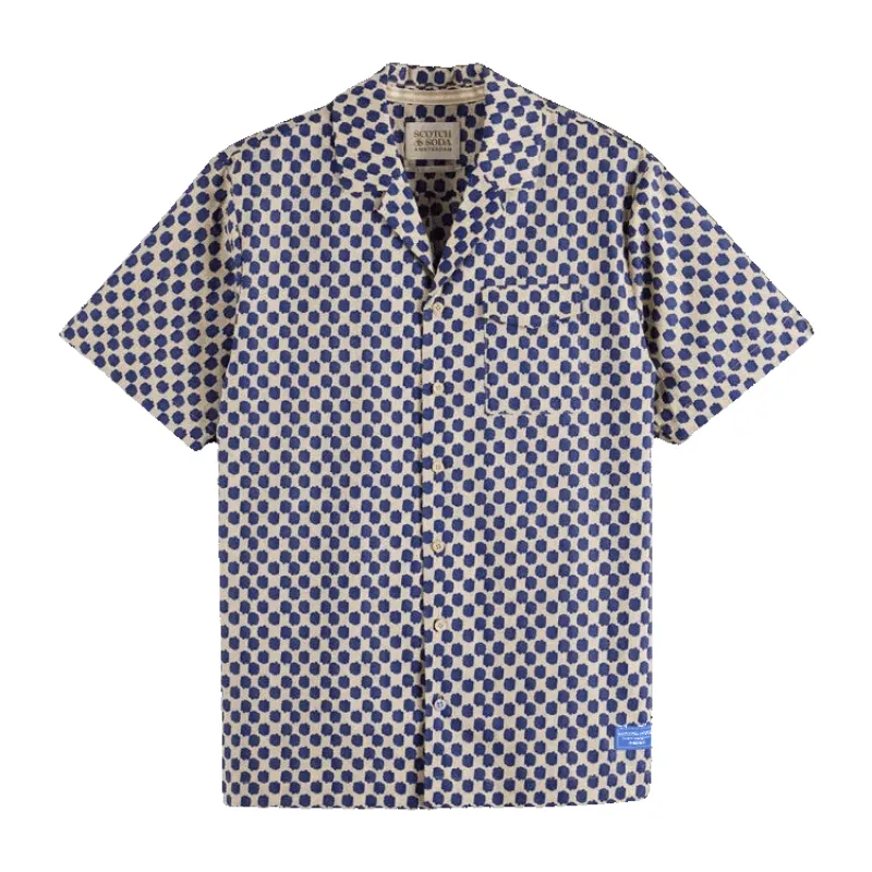 Scotch & Soda Printed Short Sleeve Shirt made by Coes