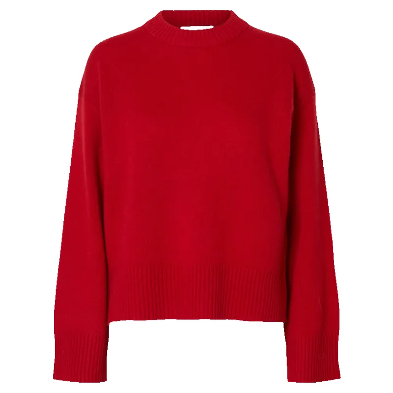 Selected Slfcille Ls Knit O-neck sold by Coes