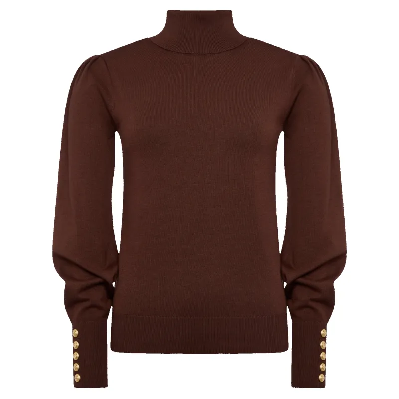 Holland Cooper Structured Kelsie Roll Neck Knit sold by Coes