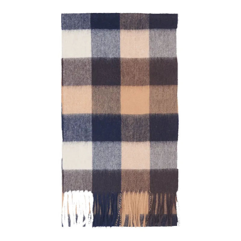 Barbour Lambswool Tattersall Scarf sold by Coes