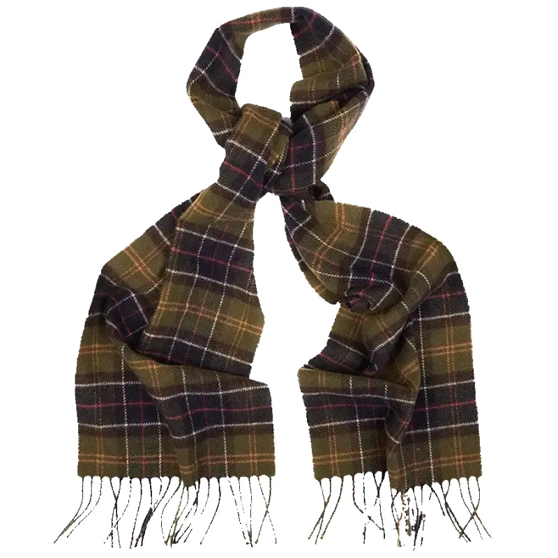 Barbour Tartan Lambswool Scarf in Classic sold by Coes