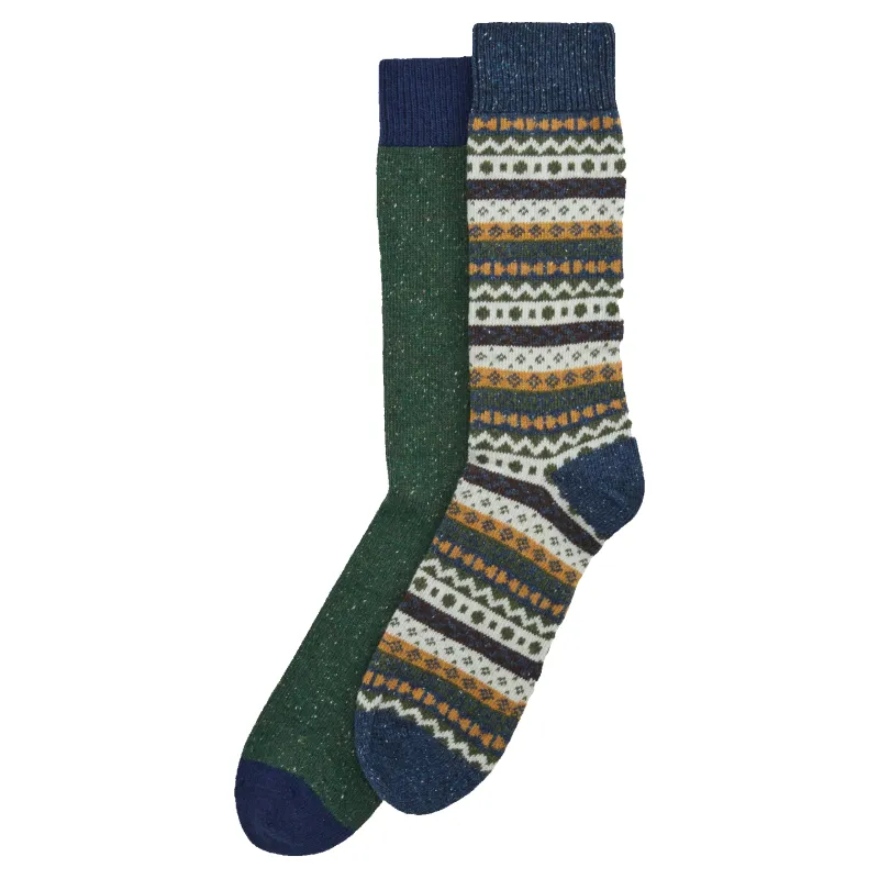 Barbour Fair Isle Sock 2 Pack sold by Coes