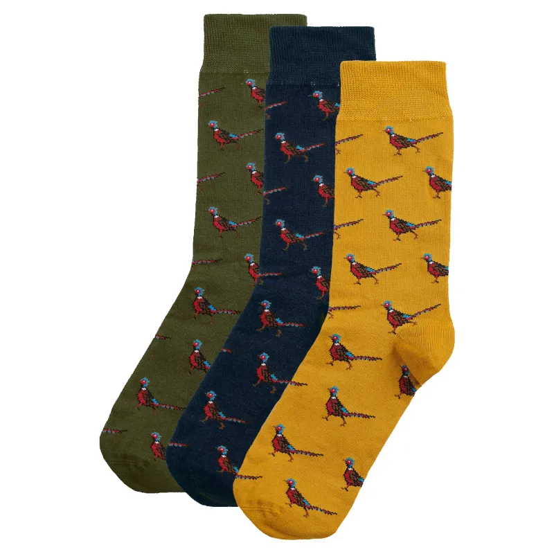 Barbour Pheasant Socks Gift Box sold by Coes