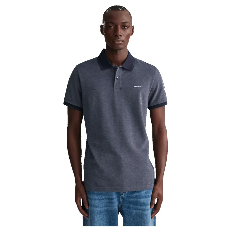 GANT Oxford Short Sleeve Pique Polo Shirt made by Gant
