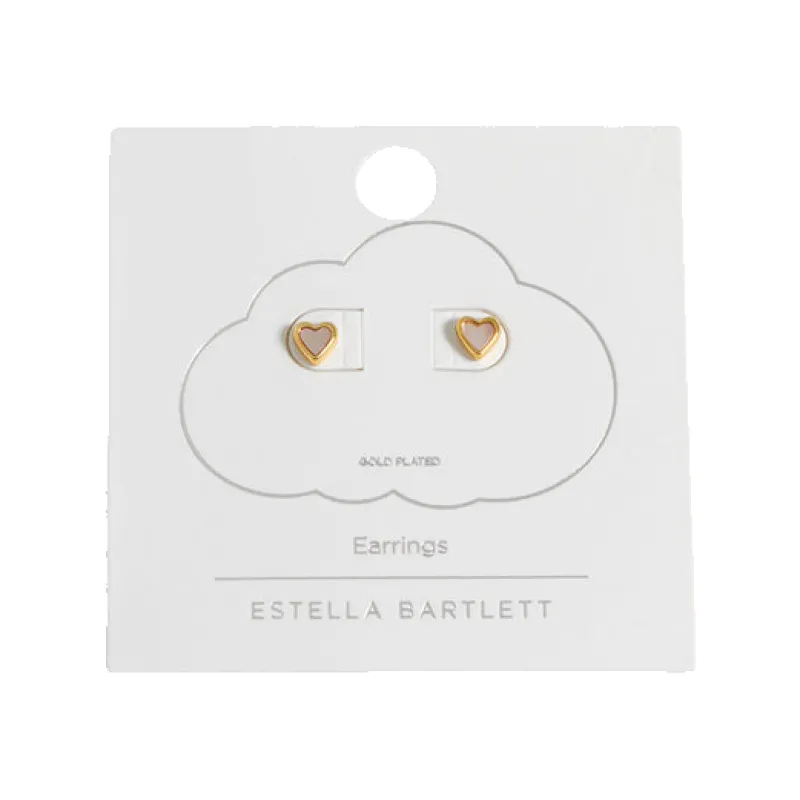 Estella Bartlett Pearl Heart Stud Earrings sold by Coes