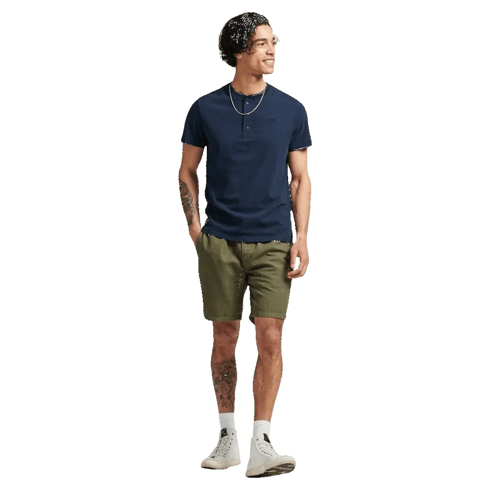 Superdry Organic Cotton Vintage Logo Emb Henley Top sold by Coes product image thumbnail 5