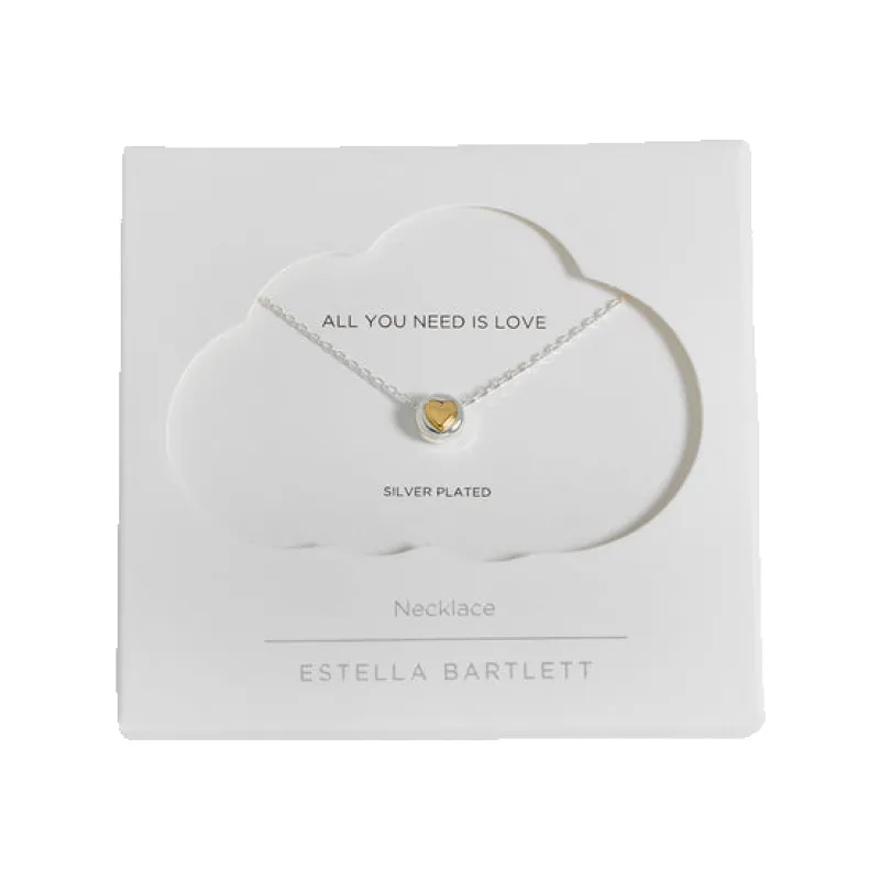 Estella Bartlett Heart Disc Bead Necklace sold by Coes